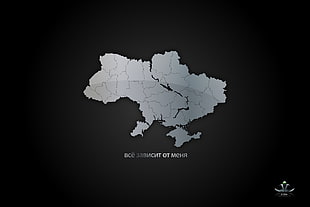 continent digital wallpaper, Ukraine, map HD wallpaper