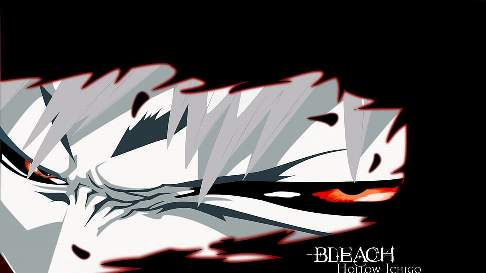 Bleach Hollow Ichigo illustration, anime, Bleach, Kurosaki Ichigo, Hollow HD wallpaper