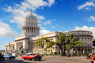 white concrete building, cityscape, Cuba, El Capitolio
