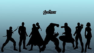Marvel Avengers poster, minimalism, The Avengers