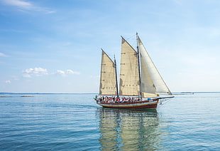 sailing ship on body of water during daytime