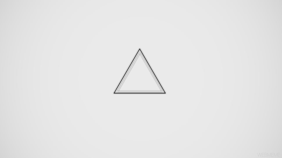 triangle illustration, minimalism, geometry, triangle, black HD wallpaper
