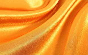 yellow silk textile photo
