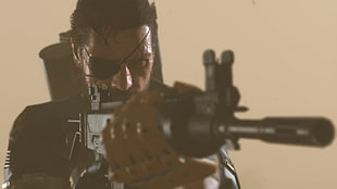 black rifle, Metal Gear Solid V: The Phantom Pain, Metal Gear, video games, Venom Snake HD wallpaper