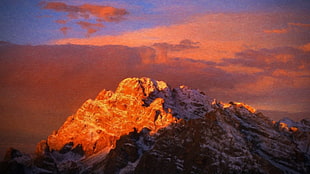 landscape, painting, mountains, artwork HD wallpaper