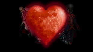two animated character digital wallpaper, Kingdom Hearts, heart