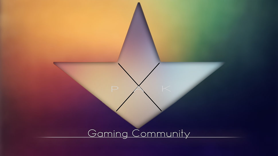 gaming community logo, digital art, colorful HD wallpaper