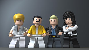 four Lego Minifig