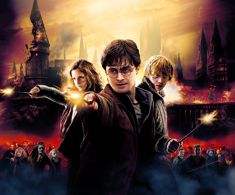 Harry Potter illustration HD wallpaper