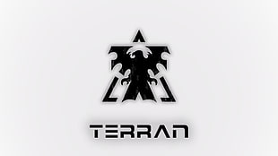 Terran digital wallpaper, StarCraft, Terran, video games, minimalism