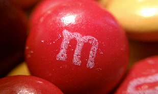 red M&M chocolate