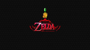 The Legend of Zelda logo, The Legend of Zelda, video games, retro games, Link