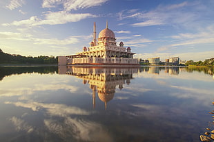 landscape photo of dome building near body of water HD wallpaper