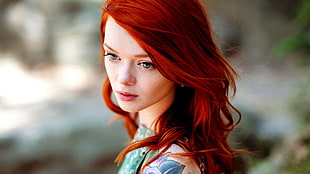 photo of red haired woman