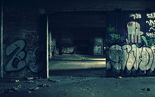 graffiti wall art, graffiti, ruin, abandoned, urban
