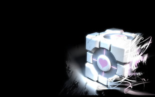 puzzle cube with heart wallpaper, Portal (game) HD wallpaper