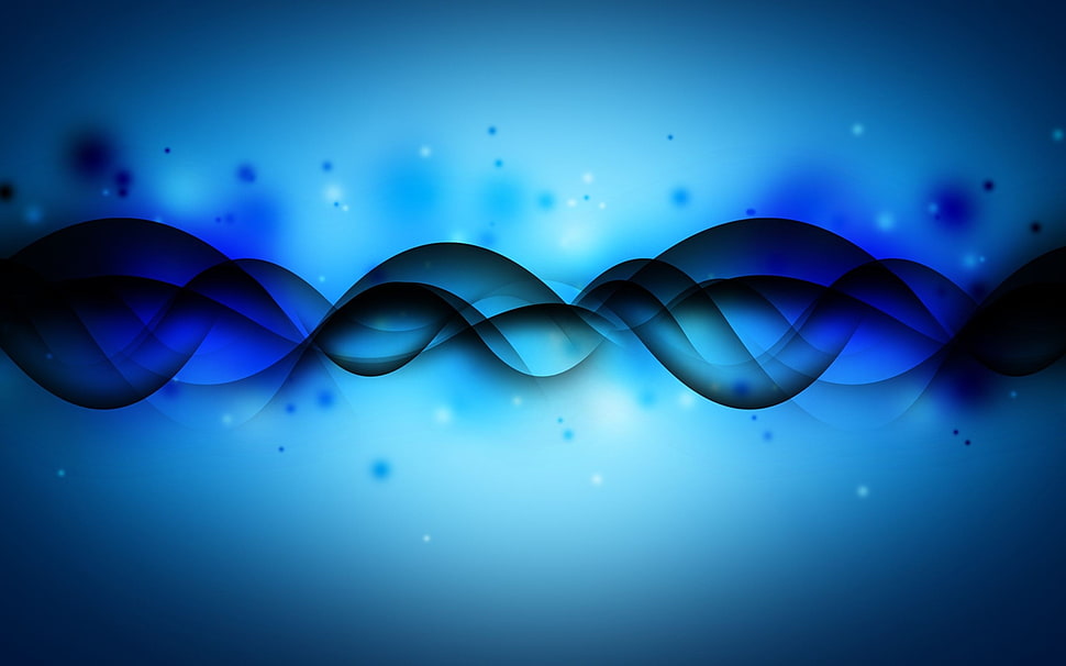 blue illustration HD wallpaper