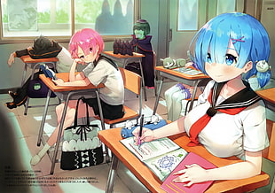 anime character graphics wall paper, anime, anime girls, Re:Zero Kara Hajimeru Isekai Seikatsu HD wallpaper