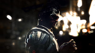 men's grey suit, Deus Ex: Human Revolution, video games