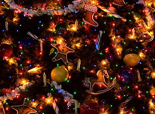 Tree,  Holiday,  Candles,  Ornaments HD wallpaper