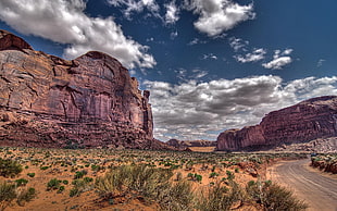 landscape photo of canyons, landscape, nature, clouds, rock HD wallpaper