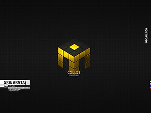 Collos logo, GR8, logo, science fiction, cube HD wallpaper