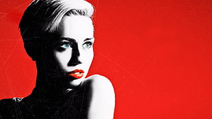 Miley Cyrus portrait HD wallpaper