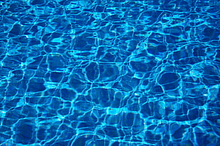 blue water surface HD wallpaper