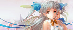 female character digital wallpaper, anime