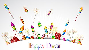 Happy Diwali illustration HD wallpaper