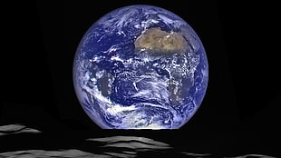 earth photo, space, planet, Earth HD wallpaper