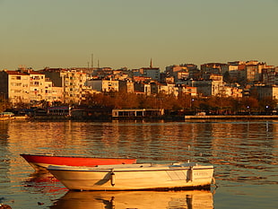 white row boat, Turkey, silivri, sea, group of people HD wallpaper