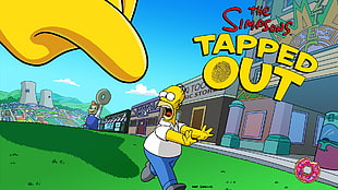 The Simpsons Tapped Out digital wallpaper, The Simpsons, Homer Simpson, Tapped Out HD wallpaper
