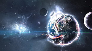 earth distraction illustration