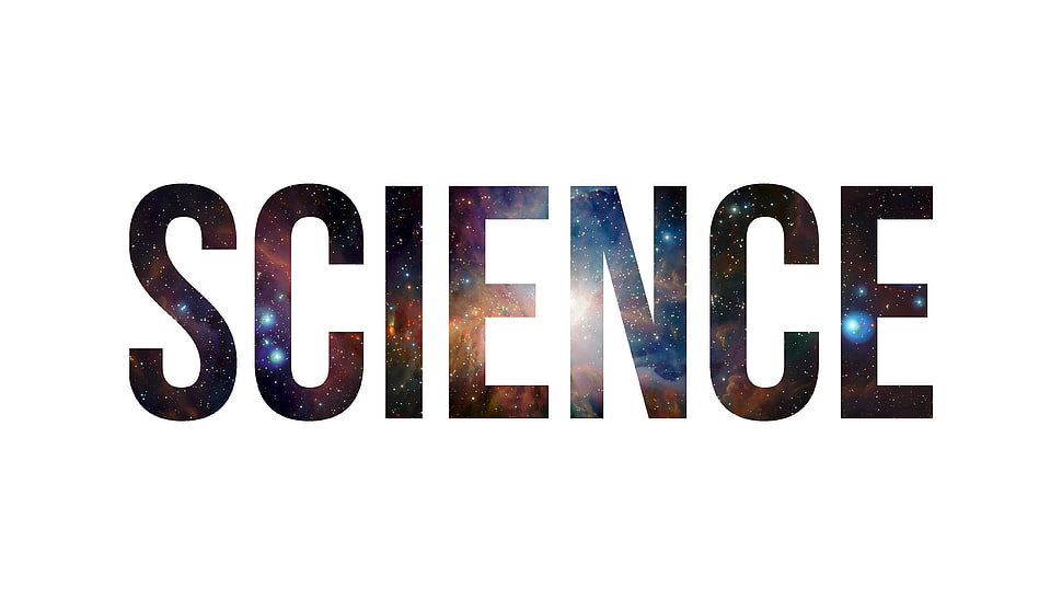 science text, science, nature, space, typography HD wallpaper