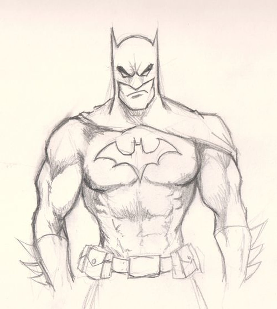Fan Art A quick Batman sketch by me  rDCcomics