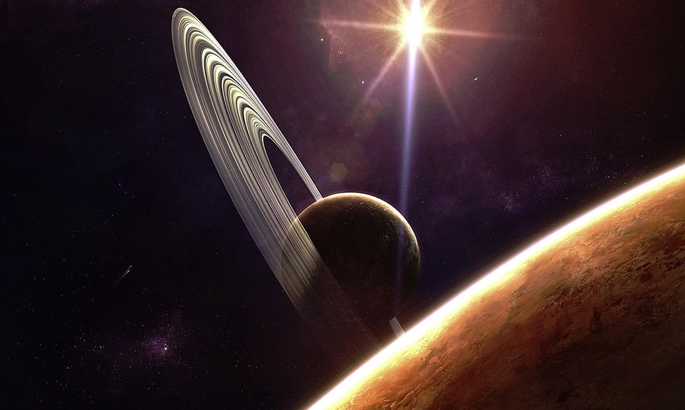 planet Saturn wallpaper HD wallpaper