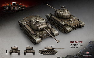 World of Tanks cover screenshot, World of Tanks, tank, wargaming, M46 Patton