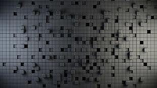 white and black area rug, digital art, render