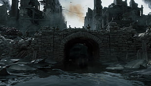 gray concrete tunnel bridge, Death Stranding, Hideo Kojima, Kojima Productions, apocalyptic