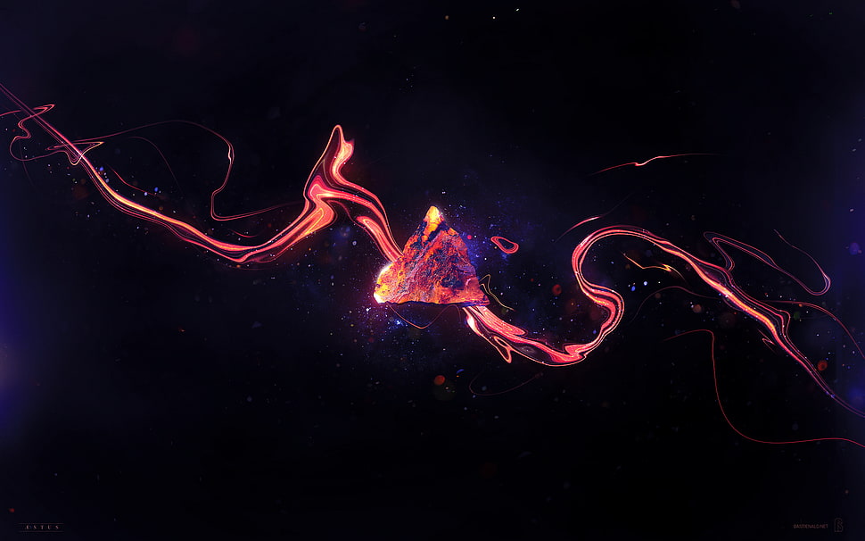 red-and-black illustration HD wallpaper