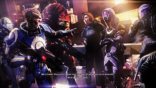 video game digital wallpaper, Mass Effect, video game characters, render, video games