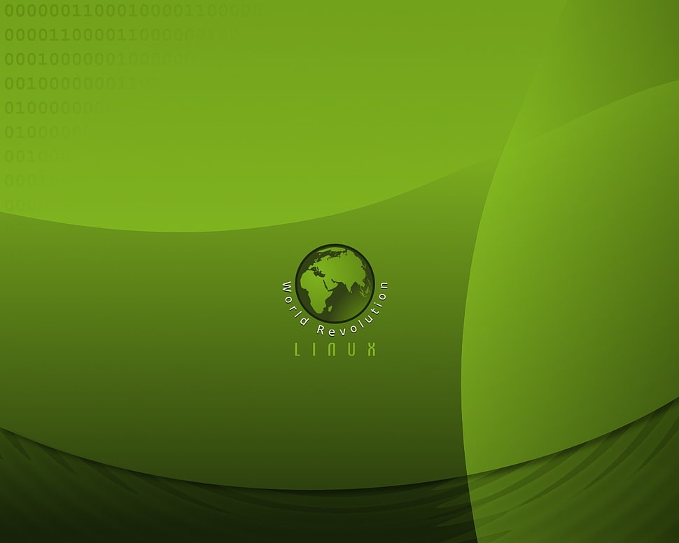 Linux World Revolution logo, digital art, Linux HD wallpaper