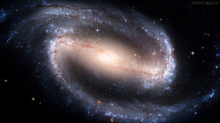 spiral galaxy, galaxy, spiral galaxy, space, NGC 1300 HD wallpaper