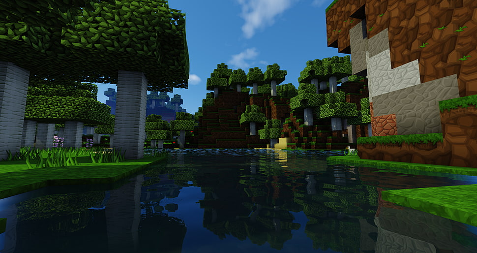game application screenshot, Minecraft, video games HD wallpaper