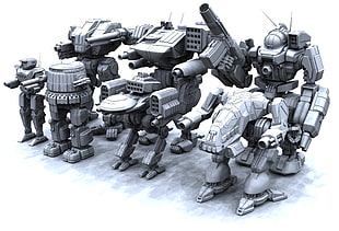 gray Goliath robot toys