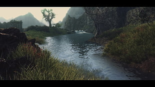 body of water, The Elder Scrolls V: Skyrim, landscape, river