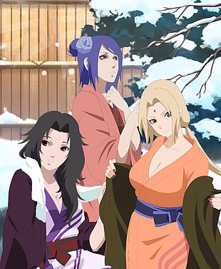 Naruto female characters, Naruto Shippuuden, anime girls, Tsunade, Yuhi Kurenai