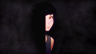 black haired female cartoon character, digital art, anime girls, fantasy art, artwork