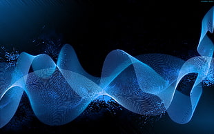 blue and black wallpaper
